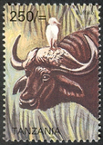 Big five - Buffalo - Philately Tanzania stamps