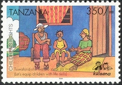 Childrens Rights II - Lets equip children with life skills - Philately Tanzania stamps