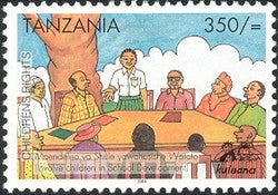 Childrens Rights II - Involve children in school development - Philately Tanzania stamps
