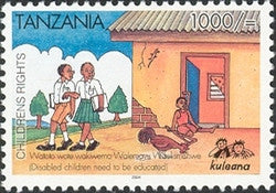 Childrens Rights II - Disabled children need to be educated - Philately Tanzania stamps