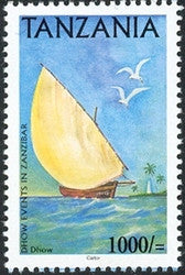 Dhow Events in Zanzibar - Sail Boat Race - Philately Tanzania stamps