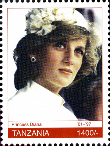 Royal Family - Princes Diana - Philately Tanzania stamps