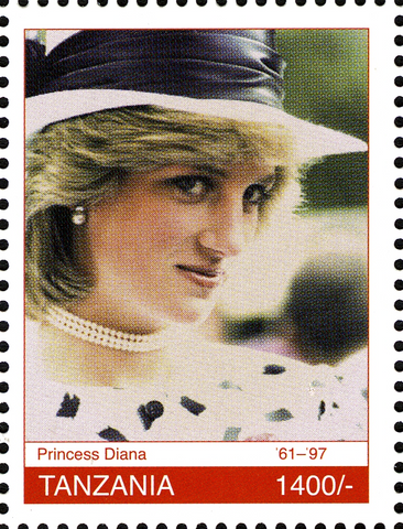 Royal Family Princess Diana - Philately Tanzania stamps