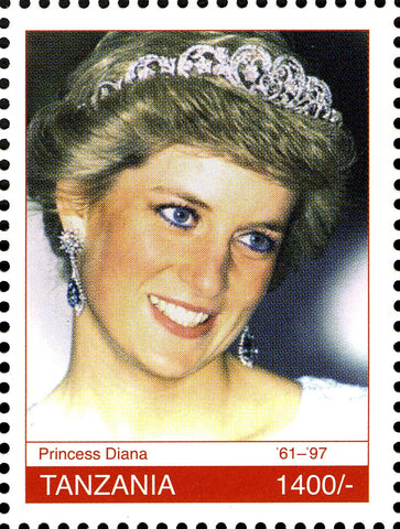 Royal Family- Princess Diana Memoriam - Philately Tanzania stamps
