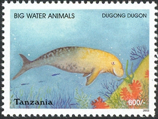 Big Water Animals-Dugong - Philately Tanzania stamps