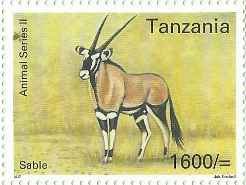 Fauna-Sable - Philately Tanzania stamps
