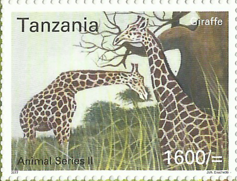 Fauna-Giraffe - Philately Tanzania stamps