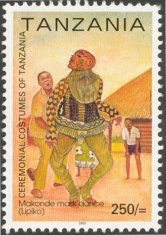 Makonde Music Dance - Philately Tanzania stamps