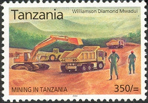 Mining in Tanzania - Williamson Diamond - Philately Tanzania stamps
