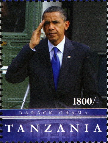 President Obama - Philately Tanzania stamps