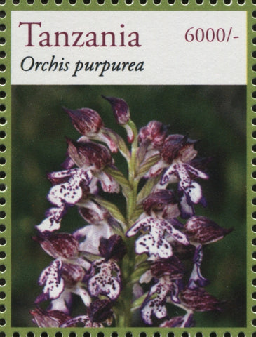 Orchids-Purpurea - Philately Tanzania stamps