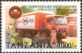 Post Cargo Tanzania Posts - Philately Tanzania stamps