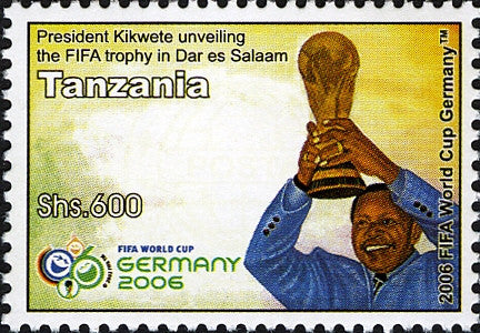 President Kikwete World cup Germany - Philately Tanzania stamps