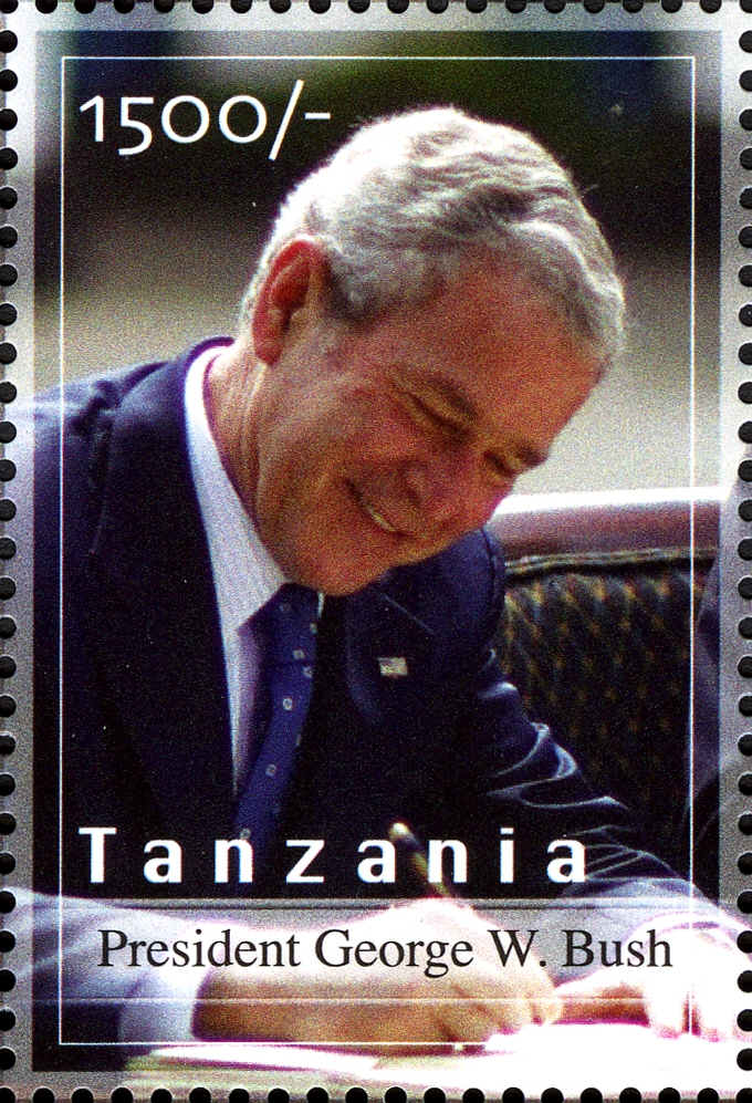President Bush - Philately Tanzania stamps