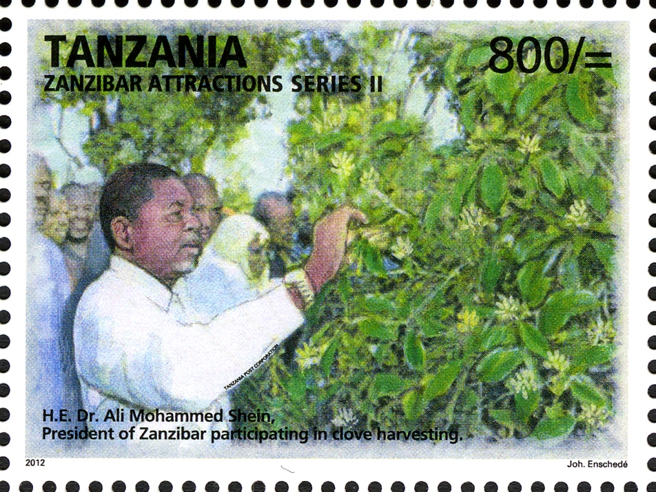 H.E. Dr Ali Mohammed Shein - Philately Tanzania stamps