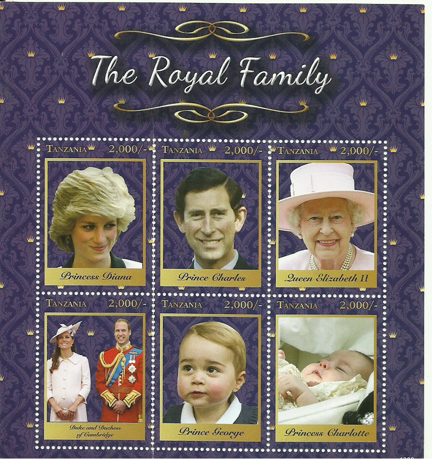 Royal Family - Sheetlet - Philately Tanzania stamps