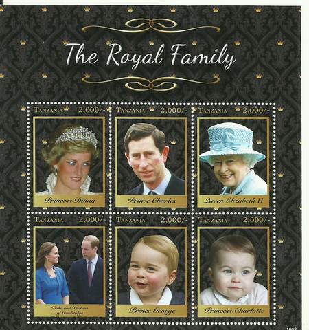 Royal Family - Sheetlet - Philately Tanzania stamps