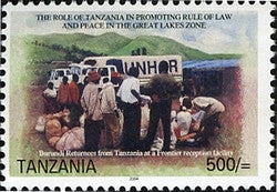 Burundi refugees from Tanzania - Philately Tanzania stamps