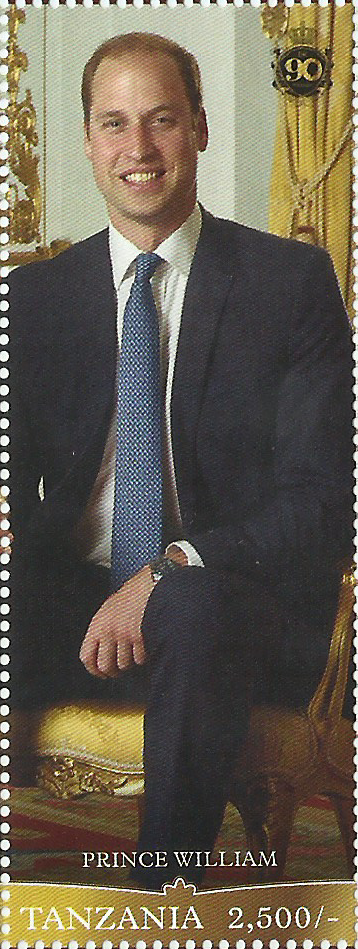 Royal Family-Prince William - Philately Tanzania stamps