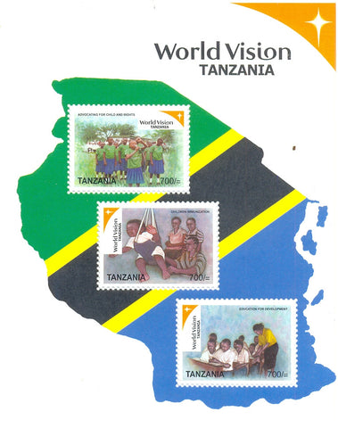 World vision Tanzania Series IV - Sheetlet - Philately Tanzania stamps