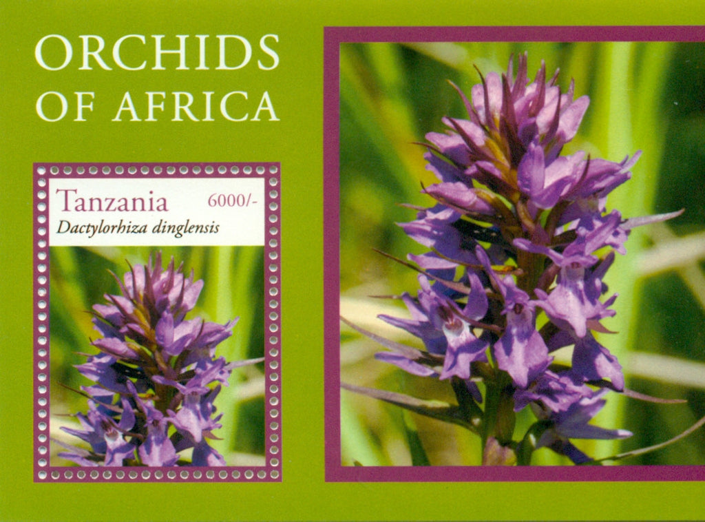 Orchids - Souvenir - Philately Tanzania stamps