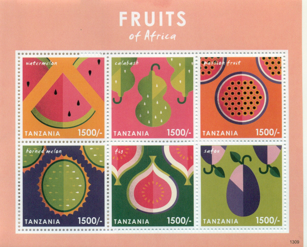 Fruits of Africa - Sheetlet - Philately Tanzania stamps