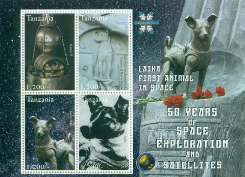 50 Years of Space Exploration & Satellites - Sheetlet - Philately Tanzania stamps