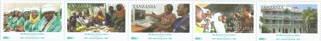 His highness The Aga Khan - Stamp Sheet - Philately Tanzania stamps