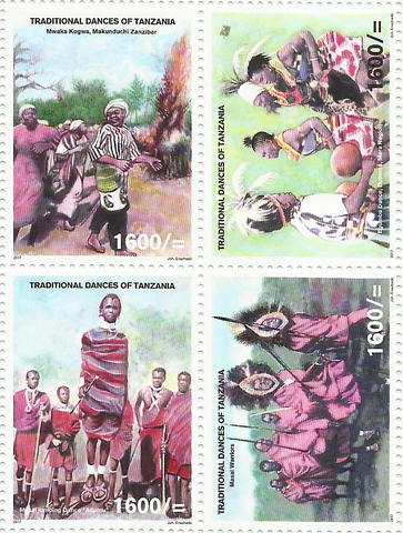 Music & Dance - Sheetlet - Philately Tanzania stamps