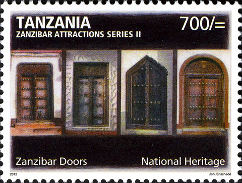 Zanzibar Doors - Philately Tanzania stamps